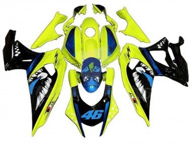 Großhandel Yamaha YZF R7 Motorrad Verkleidung 2021-2024 - Gelb Schwarz Hai