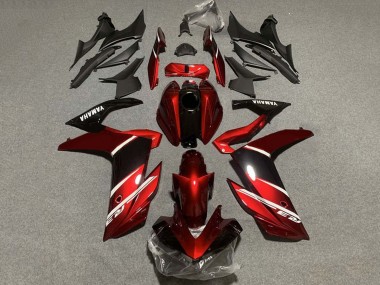 Großhandel Yamaha YZF R3/R25 Motorrad Verkleidung 2022-2024 - Rot Weiss Glanzendes Schwarz