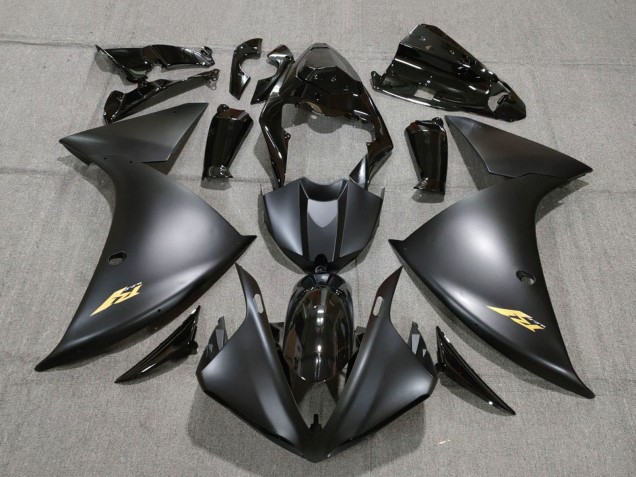 Großhandel Yamaha YZF 1000 R1 Motorrad Verkleidung 2009-2011 - Glanzendes Schwarz Matt Schwarz Gold