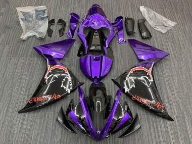Großhandel Yamaha YZF 1000 R1 Motorrad Verkleidung 2009-2011 - Lila Schwarz Rot Joker
