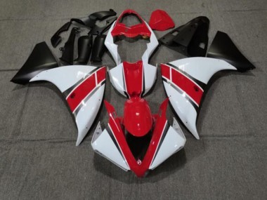 Großhandel Yamaha YZF 1000 R1 Motorrad Verkleidung 2012-2014 - Rot Weiss Matt Schwarz