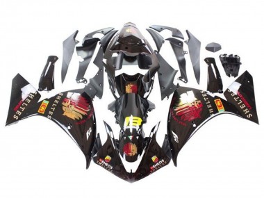 Großhandel Yamaha YZF 1000 R1 Motorrad Verkleidung 2012-2014 - Glanzendes Schwarz Rot Gelb Sheltes