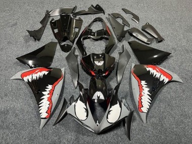 Großhandel Yamaha YZF 1000 R1 Motorrad Verkleidung 2012-2014 - Glanzendes Schwarz Weiss Rot Hai