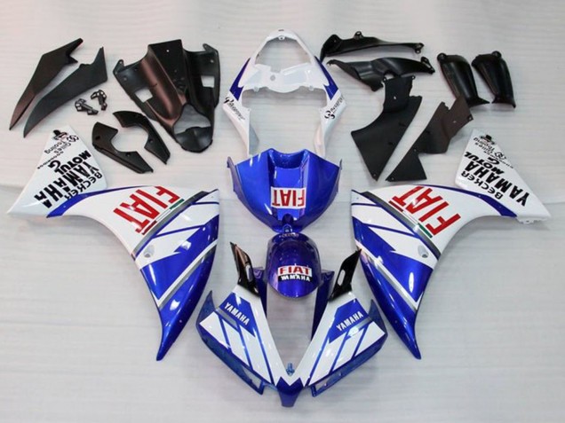 Großhandel Yamaha YZF 1000 R1 Motorrad Verkleidung 2012-2014 - Weiss Blau Rot Fiat