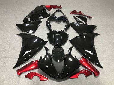 Großhandel Yamaha YZF 1000 R1 Motorrad Verkleidung 2012-2014 - Glanzendes Schwarz Rot