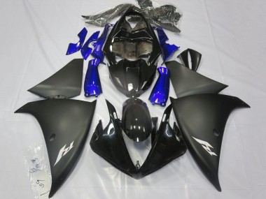 Großhandel Yamaha YZF 1000 R1 Motorrad Verkleidung 2012-2014 - Glanzendes Schwarz Matt Schwarz Blau