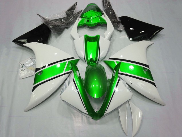 Großhandel Yamaha YZF 1000 R1 Motorrad Verkleidung 2012-2014 - Weiss Grun Glanzendes Schwarz