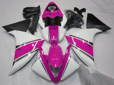Großhandel Yamaha YZF 1000 R1 Motorrad Verkleidung 2012-2014 - Weiss Rosa Matt Schwarz