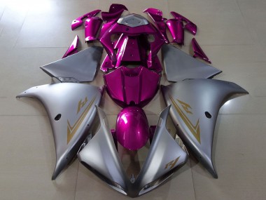 Großhandel Yamaha YZF 1000 R1 Motorrad Verkleidung 2012-2014 - Matt Silber Rosa