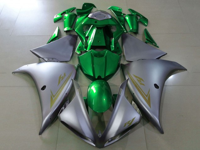 Großhandel Yamaha YZF 1000 R1 Motorrad Verkleidung 2012-2014 - Matt Silber Grun