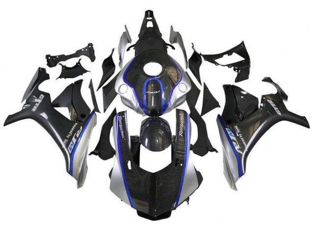 Großhandel Yamaha YZF 1000 R1 Motorrad Verkleidung 2015-2019 - Kunst Carbonfaser Silber Blau R1M