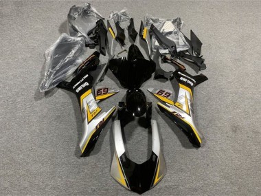 Großhandel Yamaha YZF 1000 R1 Motorrad Verkleidung 2015-2019 - Silber Gelb Glanzendes Schwarz