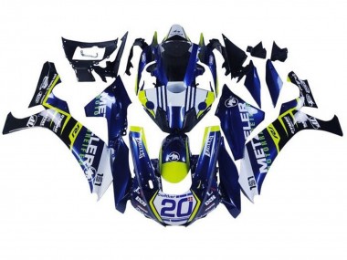 Großhandel Yamaha YZF 1000 R1 Motorrad Verkleidung 2015-2019 - Weiss Blau Gelb Schwarz