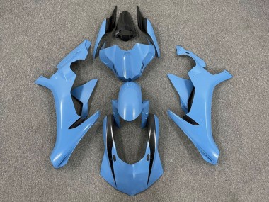 Großhandel Yamaha YZF 1000 R1 Motorrad Verkleidung 2015-2019 - Hellblau Glanzendes Schwarz
