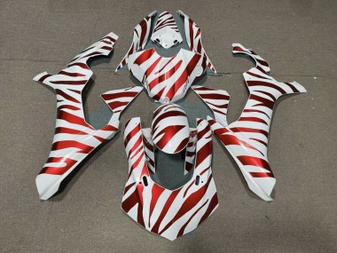 Großhandel Yamaha YZF 1000 R1 Motorrad Verkleidung 2015-2019 - Weiss Rot Zebra
