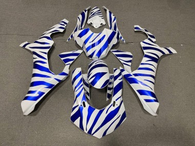 Großhandel Yamaha YZF 1000 R1 Motorrad Verkleidung 2015-2019 - Weiss Blau Zebra