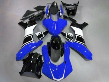 Großhandel Yamaha YZF 1000 R1 Motorrad Verkleidung 2015-2019 - Blau Weiss Glanzendes Schwarz