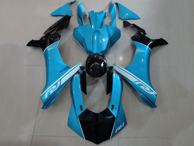 Großhandel Yamaha YZF 1000 R1 Motorrad Verkleidung 2015-2019 - Blau Silber Glanzendes Schwarz