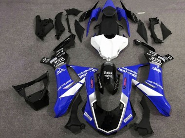 Großhandel Yamaha YZF 1000 R1 Motorrad Verkleidung 2015-2019 - Blau Weiss Glanzendes Schwarz