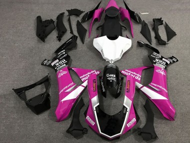 Großhandel Yamaha YZF 1000 R1 Motorrad Verkleidung 2015-2019 - Rosa Weiss Glanzendes Schwarz