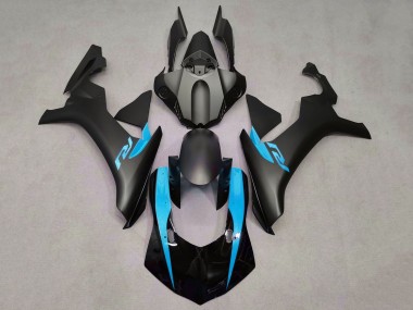 Großhandel Yamaha YZF 1000 R1 Motorrad Verkleidung 2015-2019 - Matt Schwarz Glanzendes Schwarz Hellblau