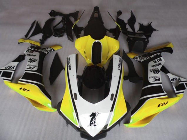 Großhandel Yamaha YZF 1000 R1 Motorrad Verkleidung 2020-2025 - Gelb Weiss Glanzendes Schwarz Motul YSP