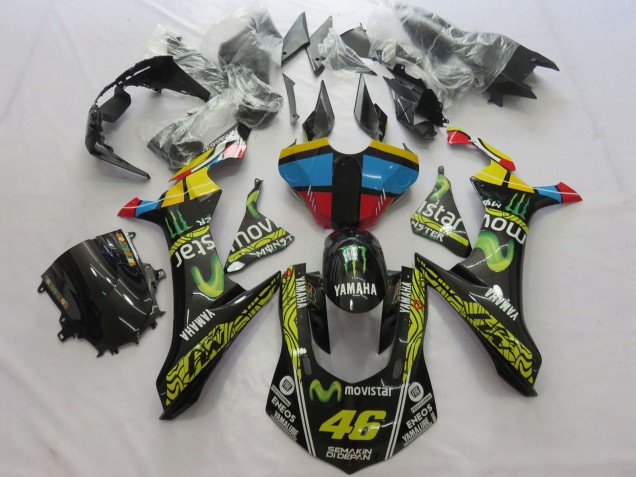Großhandel Yamaha YZF 1000 R1 Motorrad Verkleidung 2020-2025 - Gelb Blau Rot Schwarz Grun MoviStar Monster Semakin Didepan