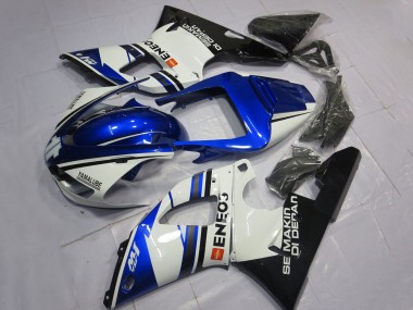 Großhandel Yamaha YZF 1000 R1 Motorrad Verkleidung 1998-1999 - Weiss Blau Glanzendes Schwarz ENEOS Semakin Didepan