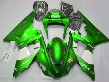 Großhandel Yamaha YZF 1000 R1 Motorrad Verkleidung 2000-2001 - Grun Weiss Silber