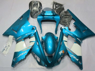 Großhandel Yamaha YZF 1000 R1 Motorrad Verkleidung 2000-2001 - Blau Weiss Silber