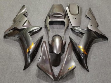 Großhandel Yamaha YZF 1000 R1 Motorrad Verkleidung 2002-2003 - Grau mit Gold Aufkleber