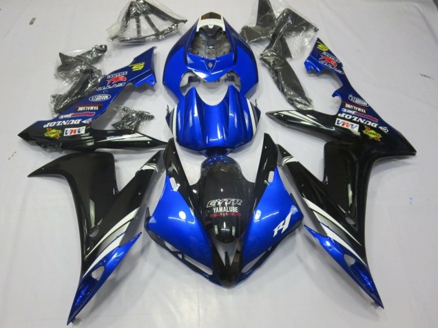 Großhandel Yamaha YZF 1000 R1 Motorrad Verkleidung 2004-2006 - Blau Weiss Silber Schwarz GYTR Yamalube Dunlop