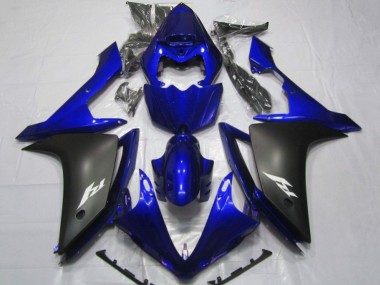 Großhandel Yamaha YZF 1000 R1 Motorrad Verkleidung 2007-2008 - Blau Matt Schwarz