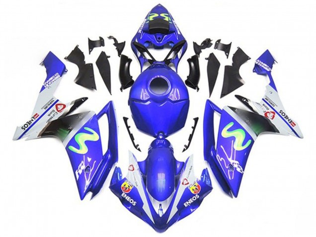 Großhandel Yamaha YZF 1000 R1 Motorrad Verkleidung 2007-2008 - Blau Weiss Grun ENEOS