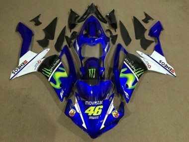 Großhandel Yamaha YZF 1000 R1 Motorrad Verkleidung 2007-2008 - Blau Weiss Schwarz Grun MoviStar Monster ENEOS