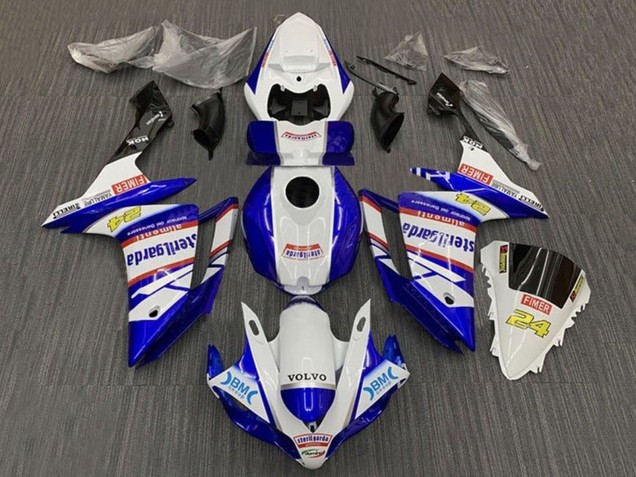 Großhandel Yamaha YZF 1000 R1 Motorrad Verkleidung 2007-2008 - Weiss Blau Rot Volvo Fimer Sterilgarda
