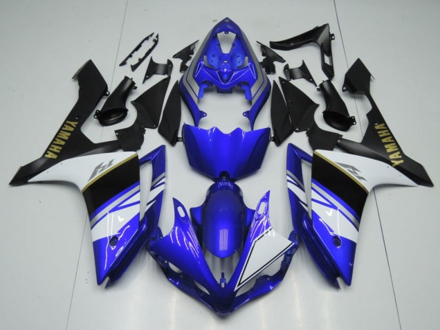 Großhandel Yamaha YZF 1000 R1 Motorrad Verkleidung 2007-2008 - Blau Weiss Schwarz Gold Aufkleber
