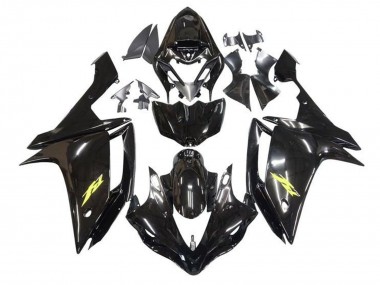 Großhandel Yamaha YZF 1000 R1 Motorrad Verkleidung 2007-2008 - Glanzendes Schwarz Gold Aufkleber