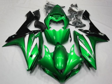 Großhandel Yamaha YZF 1000 R1 Motorrad Verkleidung 2007-2008 - Grun Weiss Schwarz