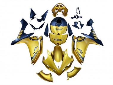 Großhandel Yamaha YZF 1000 R1 Motorrad Verkleidung 2007-2008 - Gold Blau