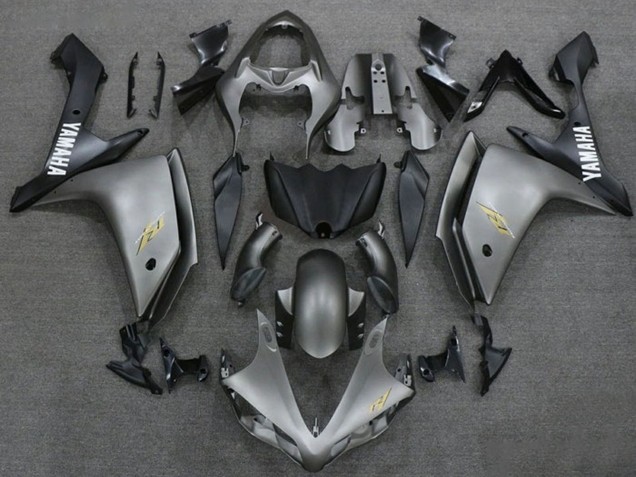 Großhandel Yamaha YZF 1000 R1 Motorrad Verkleidung 2007-2008 - Dunkel Silber Matt Schwarz