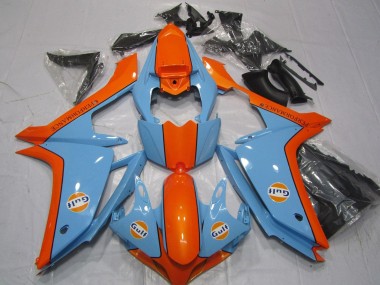 Großhandel Yamaha YZF 1000 R1 Motorrad Verkleidung 2007-2008 - Hellblau Orange Gulf