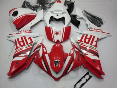 Großhandel Yamaha YZF 1000 R1 Motorrad Verkleidung 2007-2008 - Weiss Rot Fiat