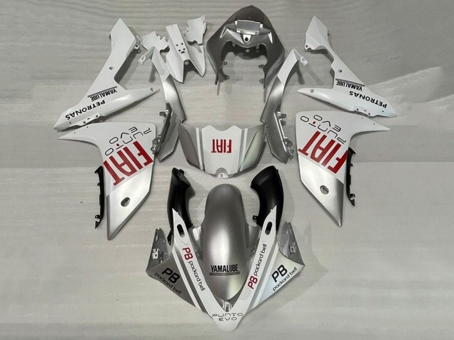 Großhandel Yamaha YZF 1000 R1 Motorrad Verkleidung 2007-2008 - Silber Weiss Rot Fiat