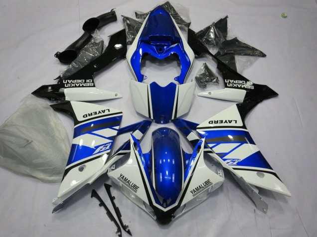 Großhandel Yamaha YZF 1000 R1 Motorrad Verkleidung 2007-2008 - Weiss Blau Schwarz Layerd