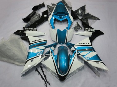 Großhandel Yamaha YZF 1000 R1 Motorrad Verkleidung 2007-2008 - Weiss Hellblau Schwarz Layerd