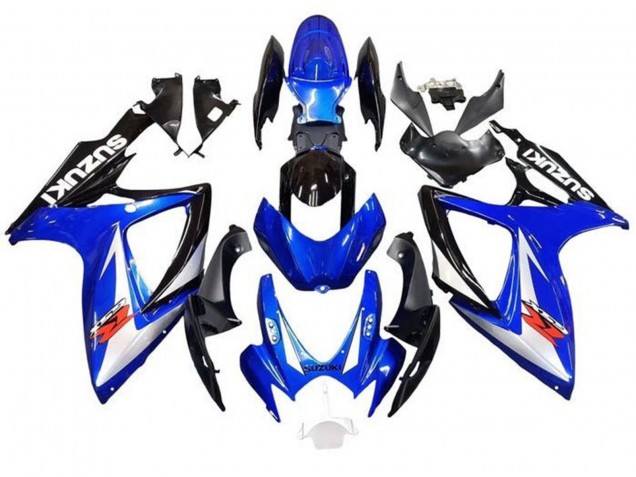 Großhandel Suzuki GSXR 600 / GSXR 750 Motorrad Verkleidung 2006-2007 - Blau Weiss Schwarz Rot