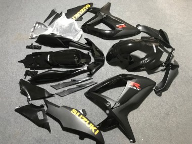 Großhandel Suzuki GSXR 600 / GSXR 750 Motorrad Verkleidung 2006-2007 - Matt Schwarz Glanzendes Schwarz Gelb
