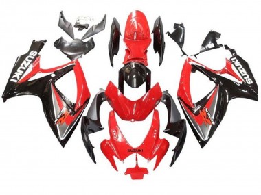 Großhandel Suzuki GSXR 600 / GSXR 750 Motorrad Verkleidung 2006-2007 - Rot Grau Glanzendes Schwarz