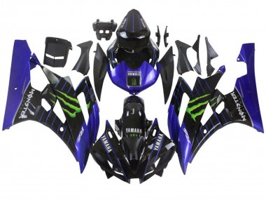 Großhandel Yamaha YZF R6 Motorrad Verkleidung 2006-2007 - Blau Schwarz Grun Monster